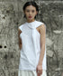 Gathered Round Neck Top
